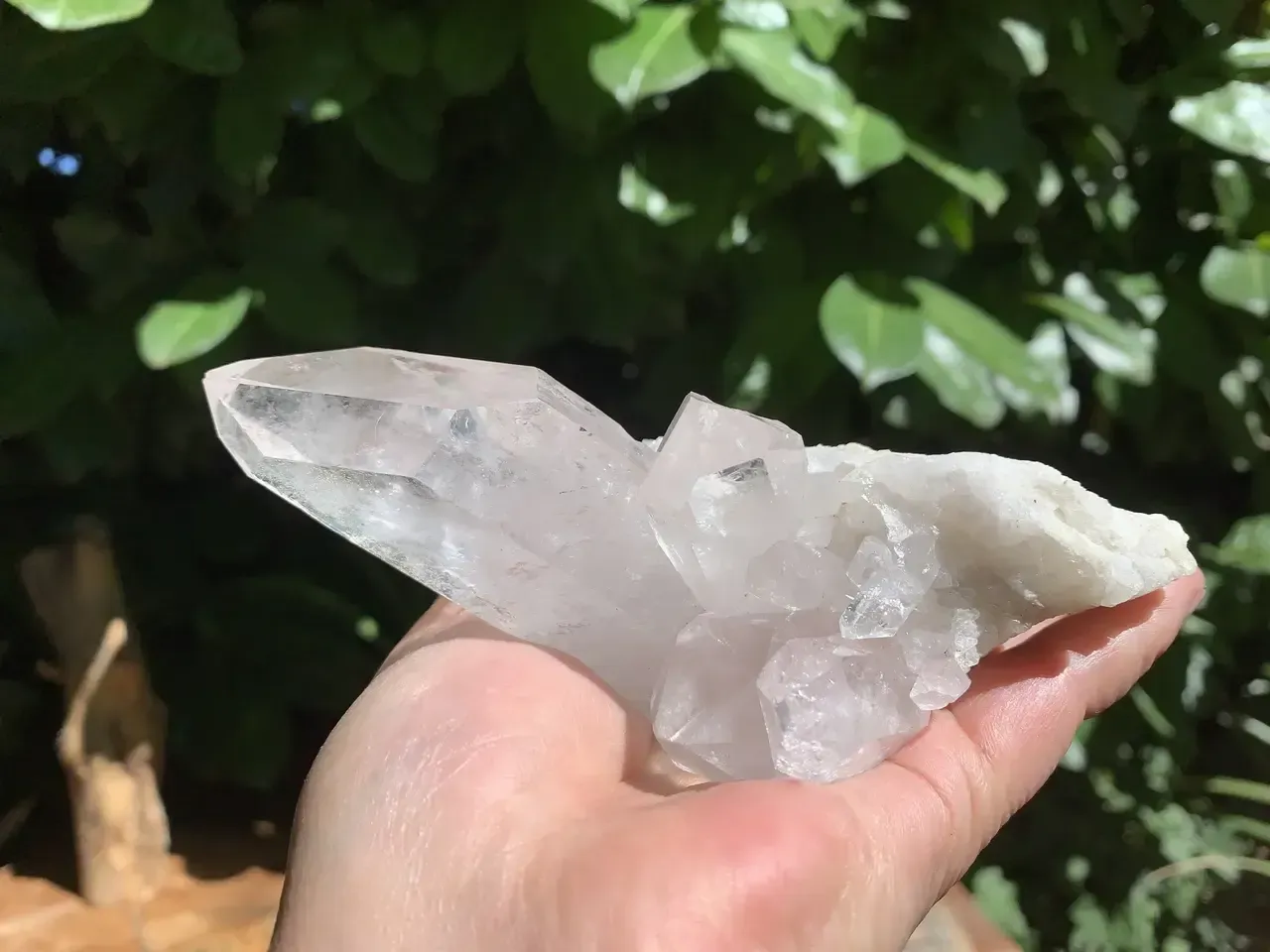Amas Quartz hyalin naturel — Brésil