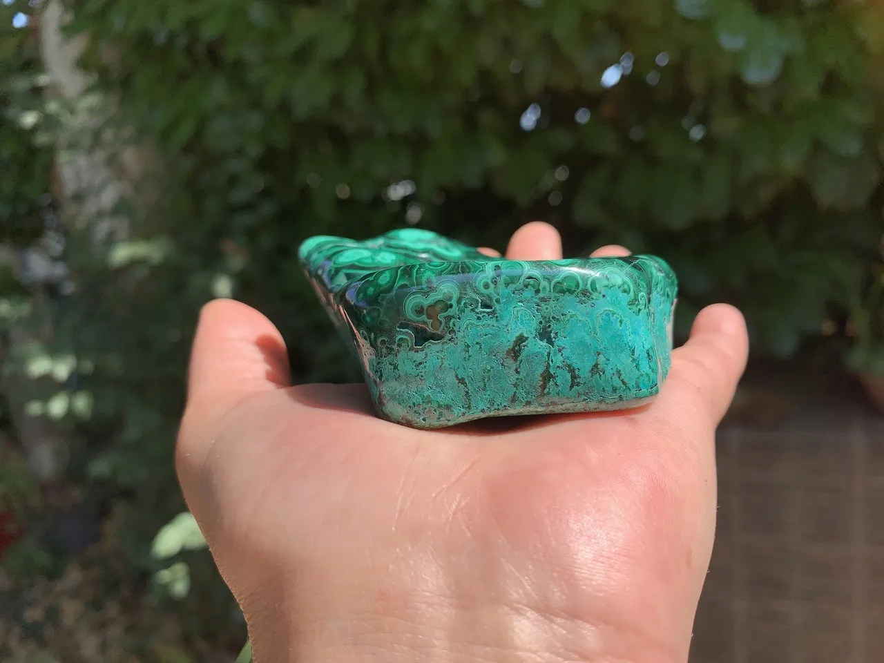 Malachite polie naturelle — Congo