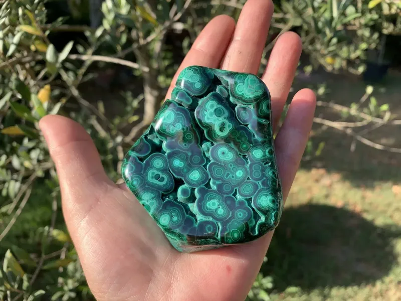 Malachite polie naturelle — Congo