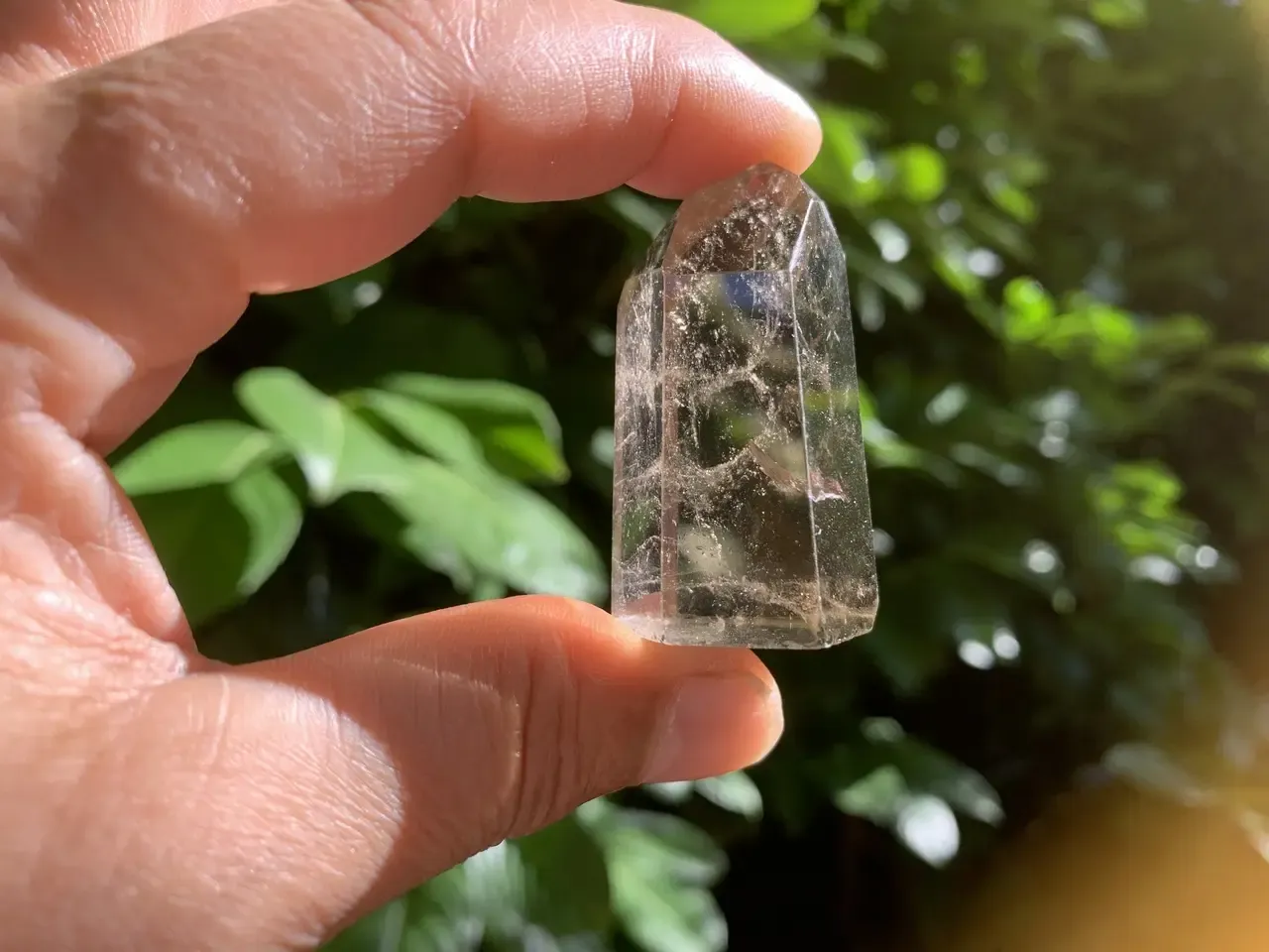 Pointe Quartz fumé naturel – Brésil