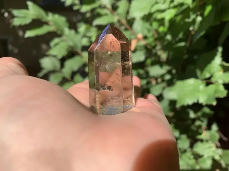 Pointe Quartz fumé naturel – Brésil