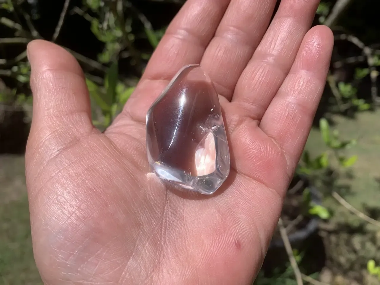 Cristal de roche naturel (Quartz hyalin) — Brésil