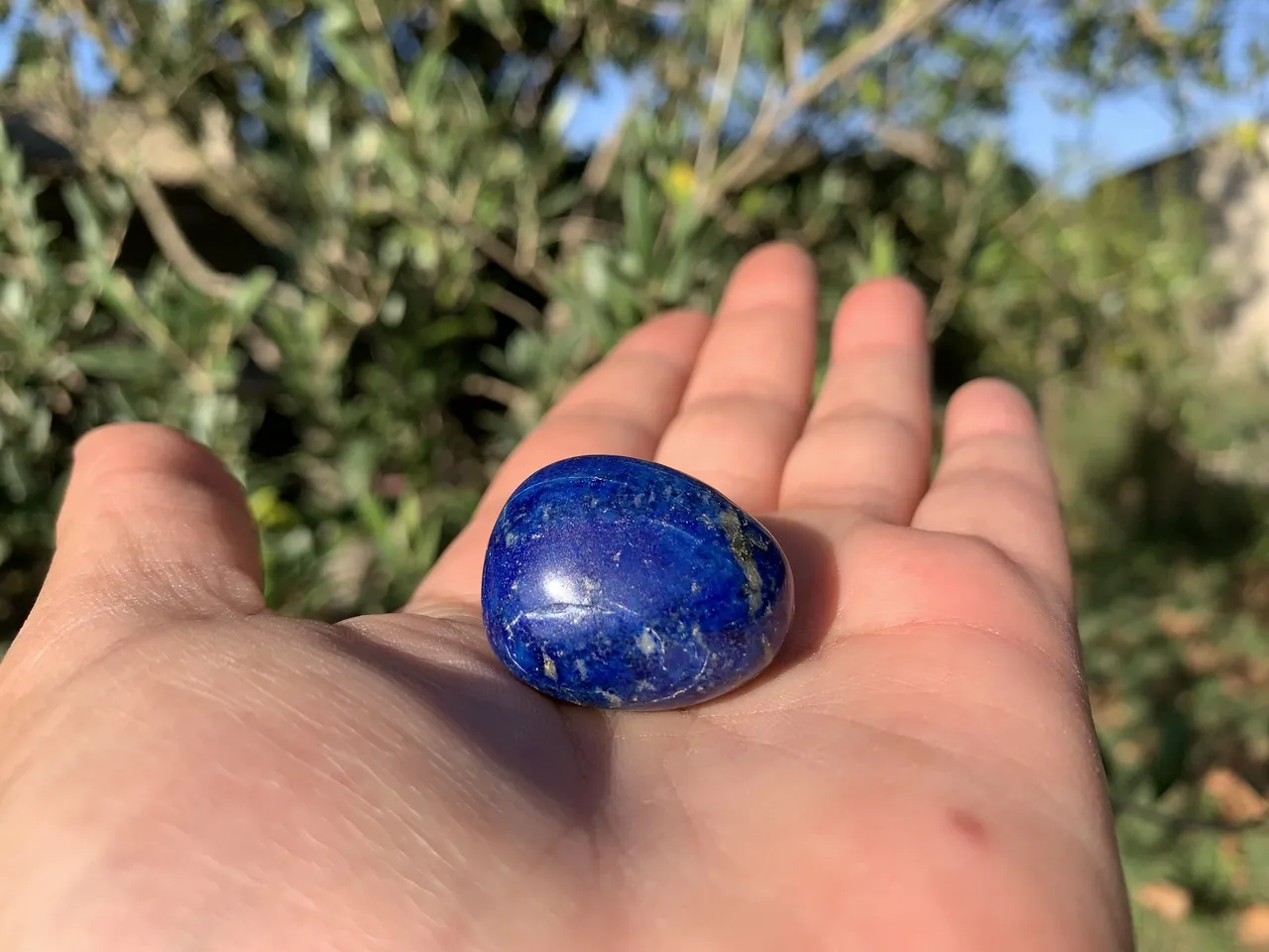 Pierre roulée Lapis-lazuli naturel — Afghanistan