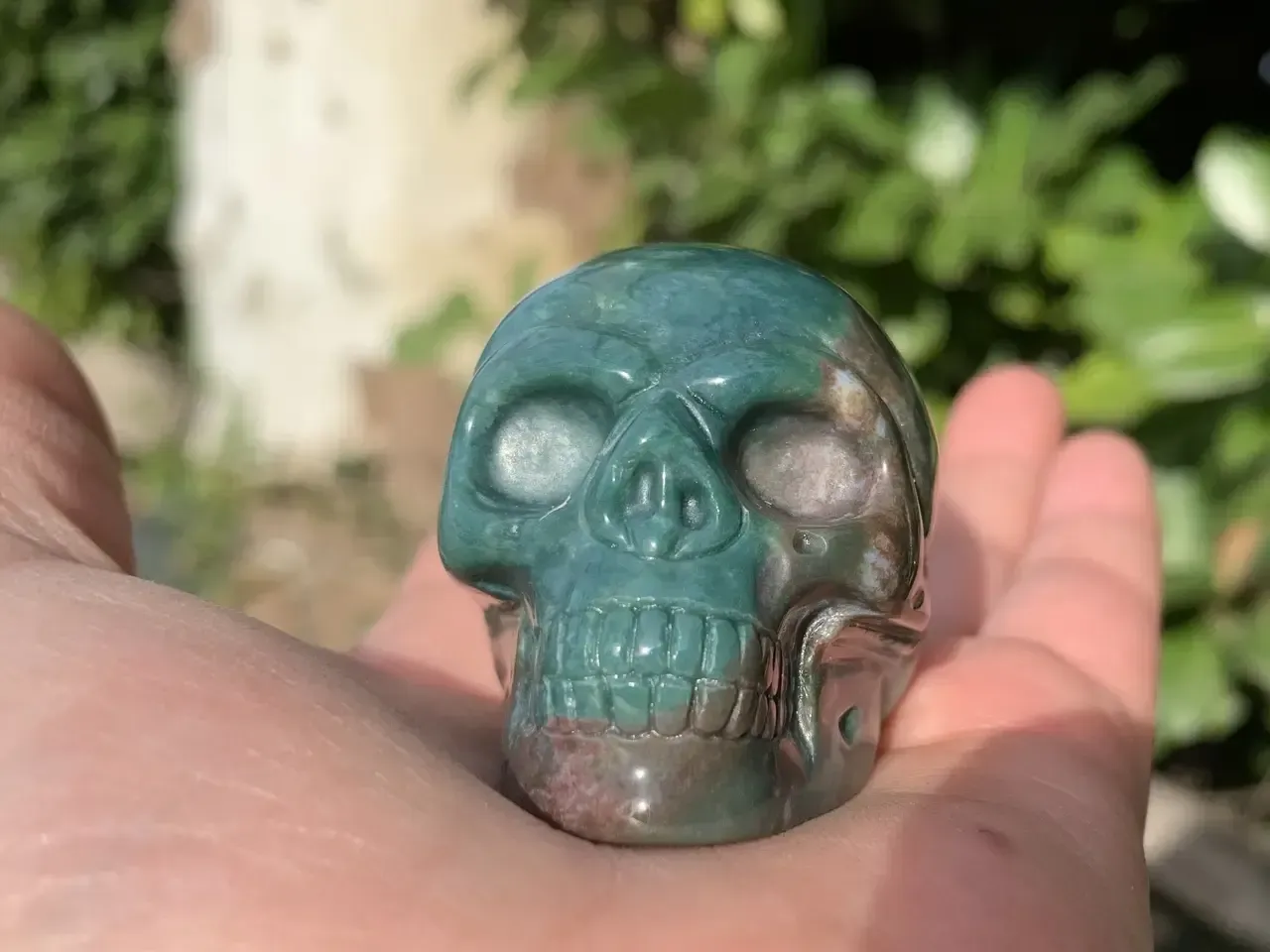 Crâne  Agate Indienne naturelle – 5 cm – pièce unique
