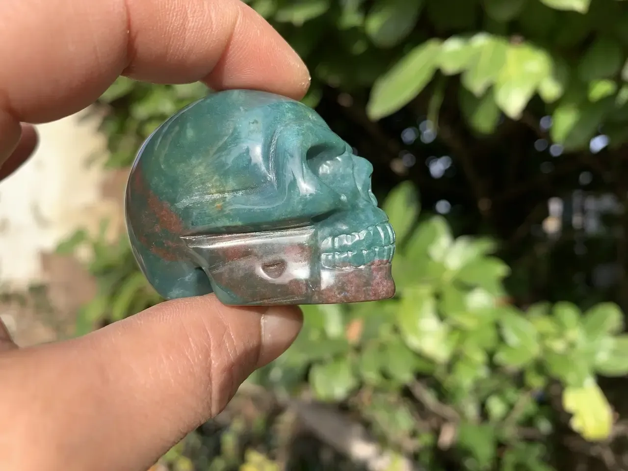 Crâne  Agate Indienne naturelle – 5 cm – pièce unique