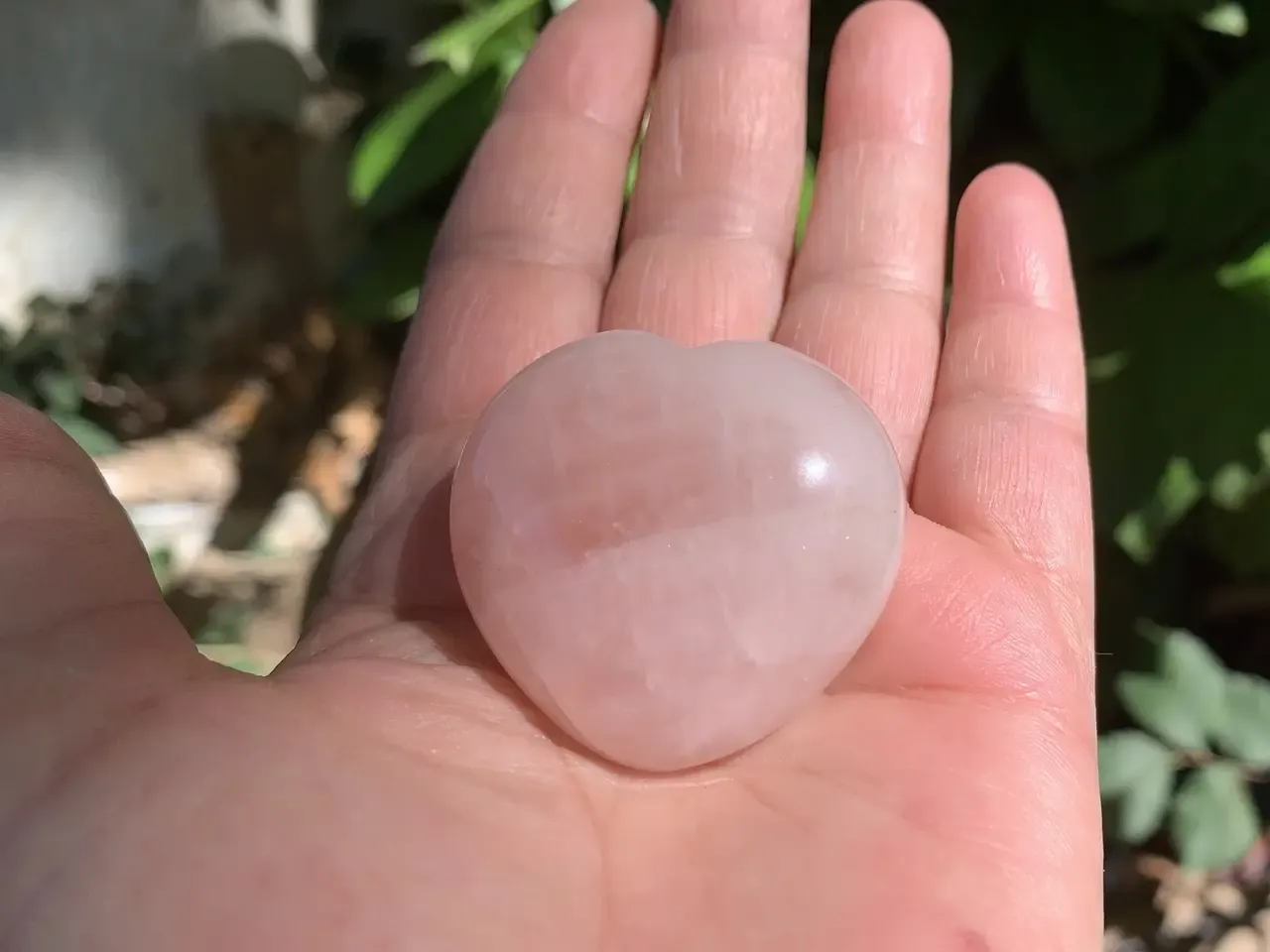 Cœur Quartz rose naturel – pièce unique