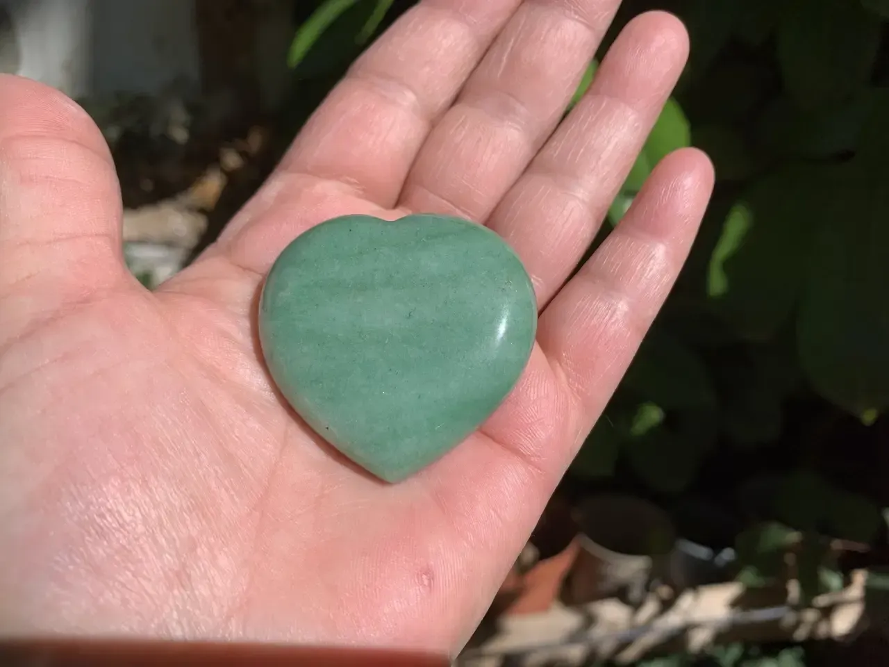 Cœur Aventurine verte naturelle – pièce unique