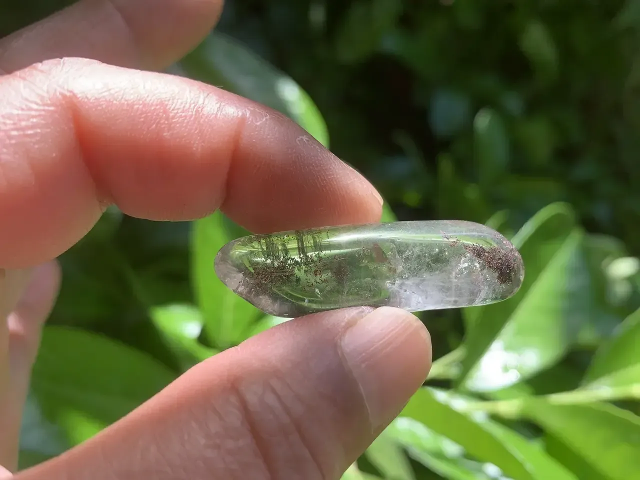 Quartz naturel à inclusions de cacoxénite – Brésil