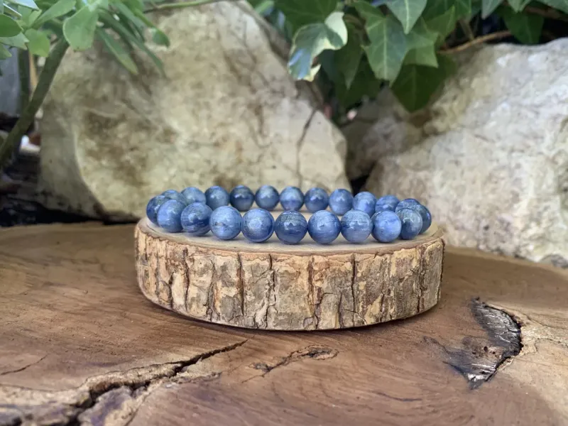 Bracelet Cyanite bleue naturelle AAA — Inde
