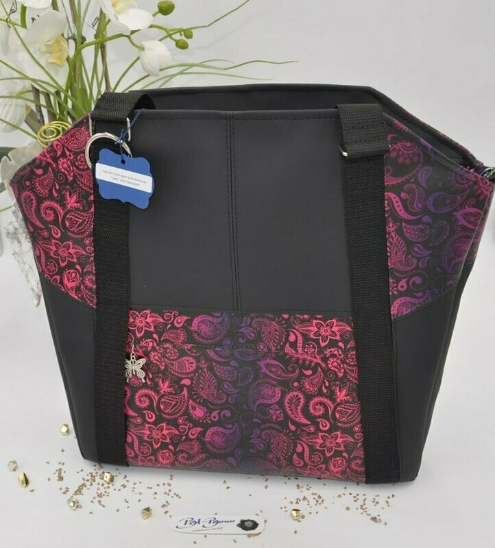 Shopper Lexa  - schwarz/pink