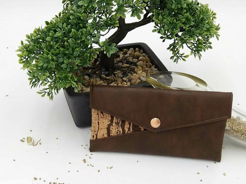 Handytäschchen Kuori L - antikbraun