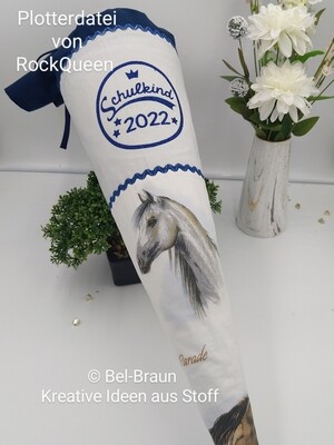 Schultüte mit Pferden Schultüte mit Pferden