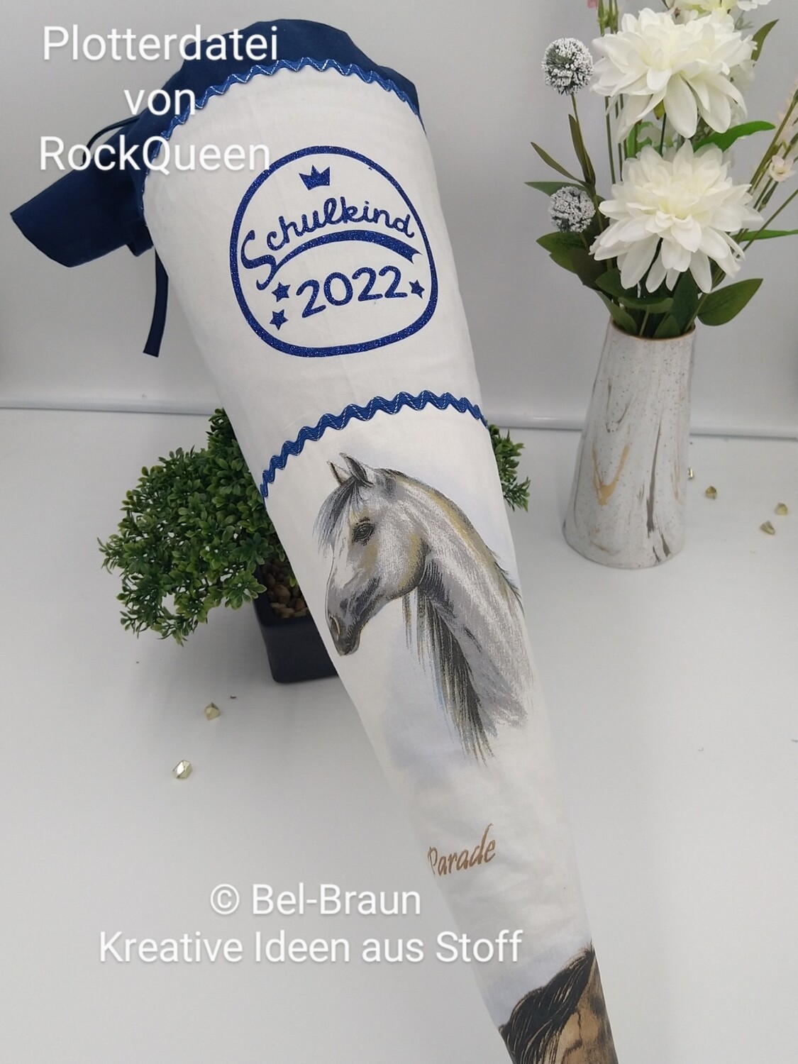 Schultüte mit Pferden Schultüte mit Pferden