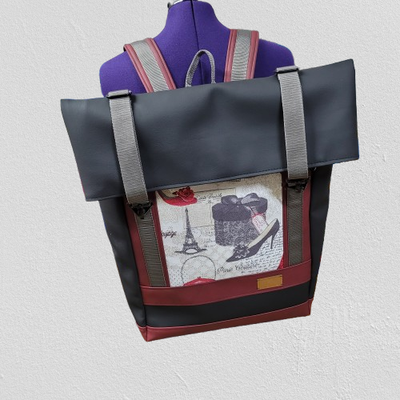 Rolltop-Rucksack - Einzelstück Rolltop-Rucksack - Einzelstück