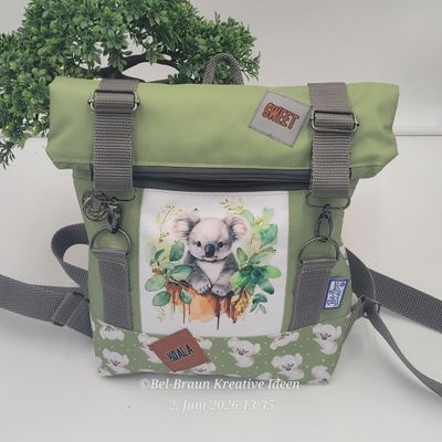 Rolltop-Rucksack SARAH Mini - Koala ? Rolltop-Rucksack SARAH Mini - Koala ?