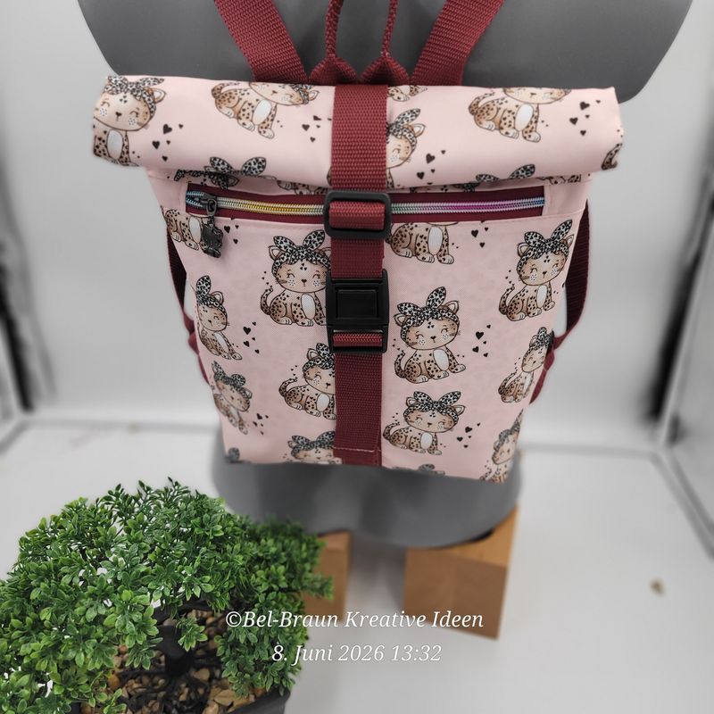 Rolltop-Rucksack ROLLBERTINO Kätzchen 