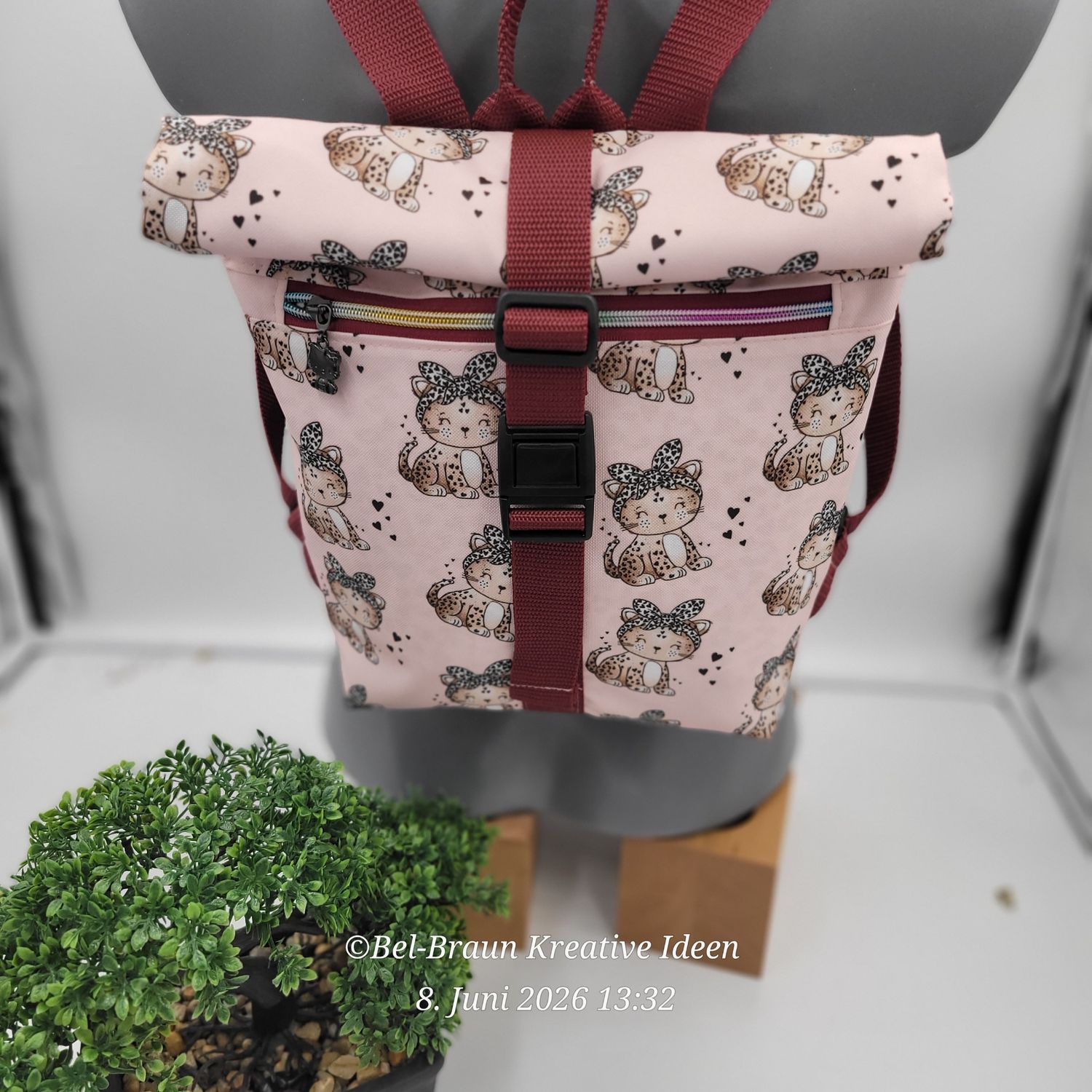 Rolltop-Rucksack ROLLBERTINO Kätzchen 
