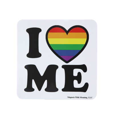 I Love ME with Rainbow Heart