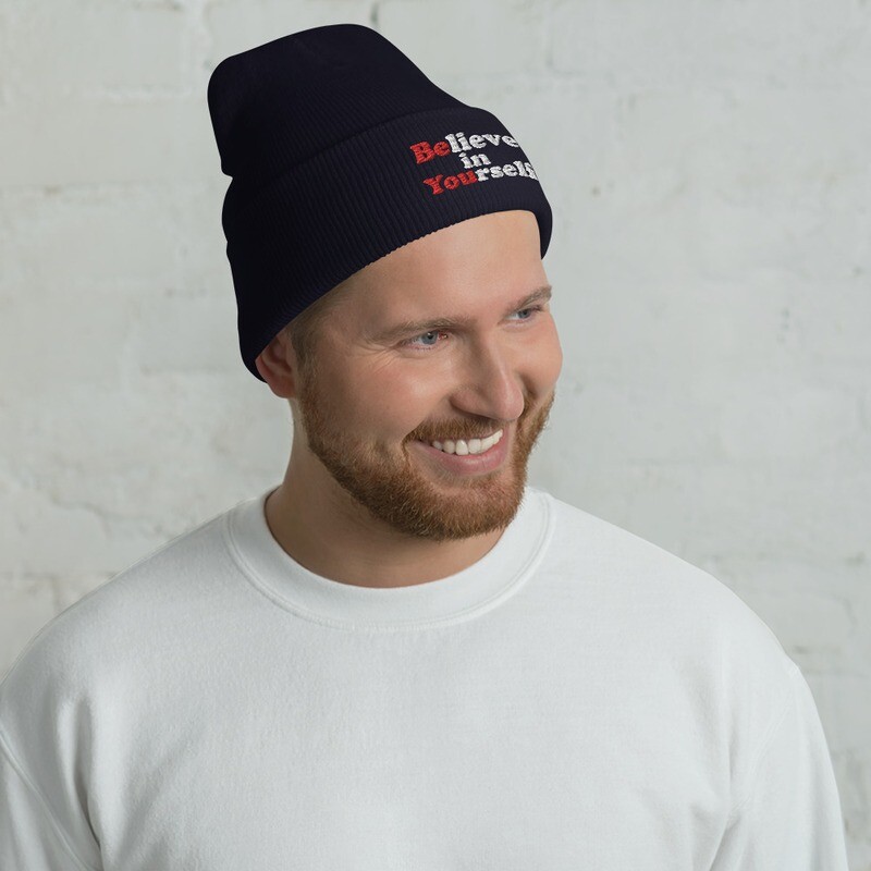 Believe in Yourself Cuffed Beanie by the Fritz