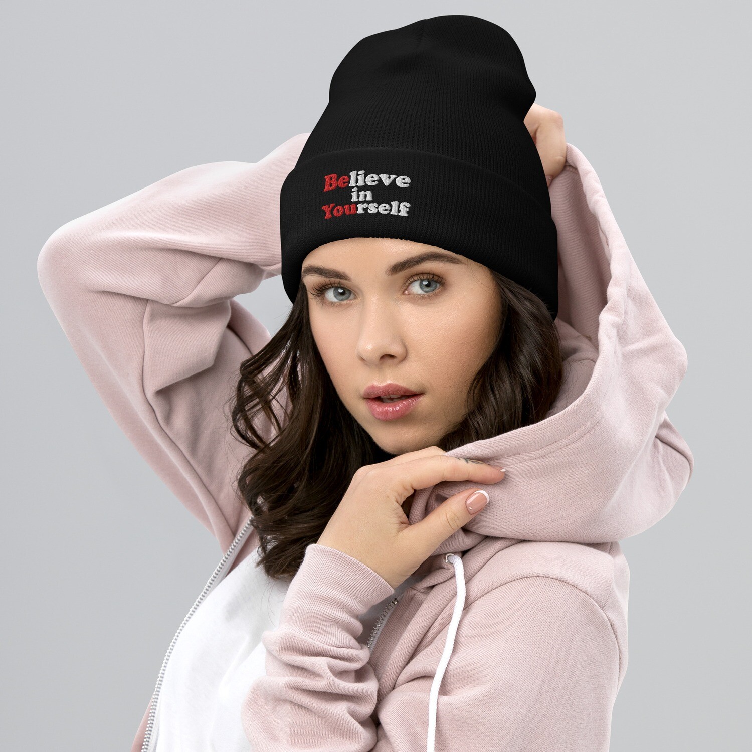 Believe in Yourself Cuffed Beanie by the Fritz