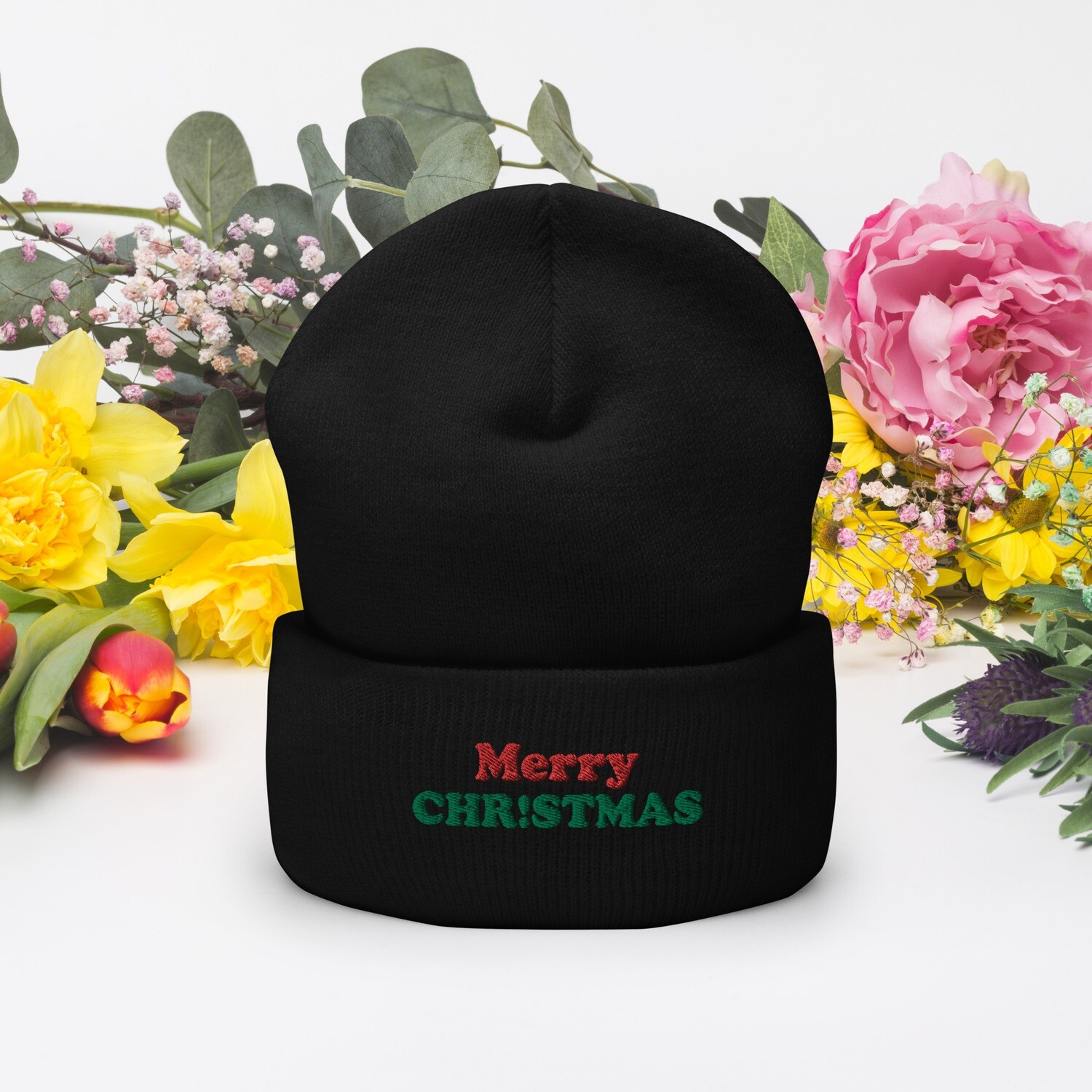 Merry Chr!stmas Cuffed Beanie by the Fritz