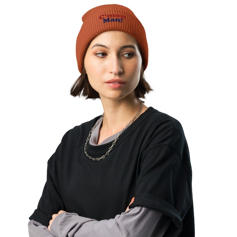 C&#39;mon Man! Waffle beanie