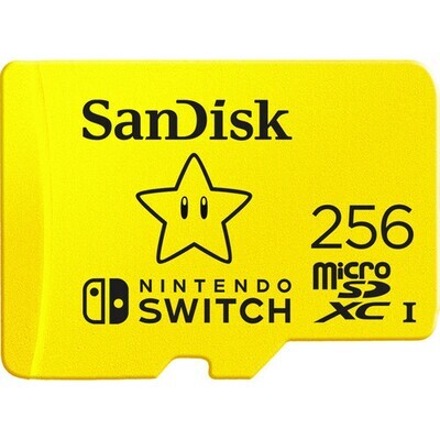 SANDISK 256GB UHS-I MICROSDXC MEMORY CARD FOR THE NINTENDO SWITCH