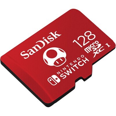 SANDISK 128GB UHS-I MICROSDXC MEMORY CARD FOR THE NINTENDO SWITCH - NEW