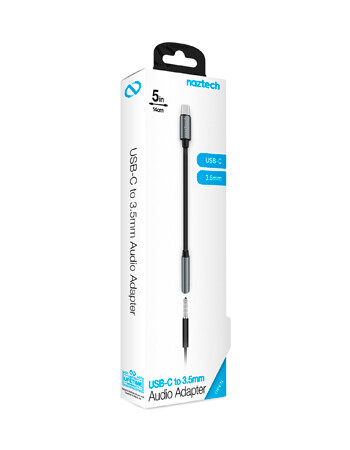 Naztech USB-C to 3.5mm Audio Adapter [Instant Plug &amp; Play] Connects Your Audio &amp; USB-C Device