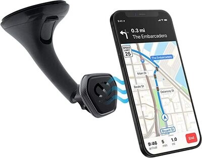 Naztech MagBuddy Elite Windshield Car Phone Mount [Hands Free] Compatible for iPhone/Android