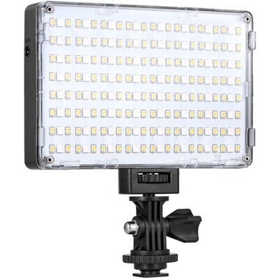 GVM RGB-10S LED On-Camera RGB LED Video Light with Wi-Fi Control with table top stand