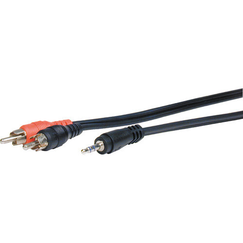 Standard Series 3.5mm Stereo Mini Plug To 2 RCA Plugs Audio Cable (6&#39;