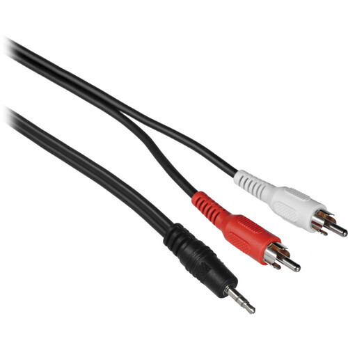 C2G 6FT One 3.5mm stereo male to two RCA stereo male y cable