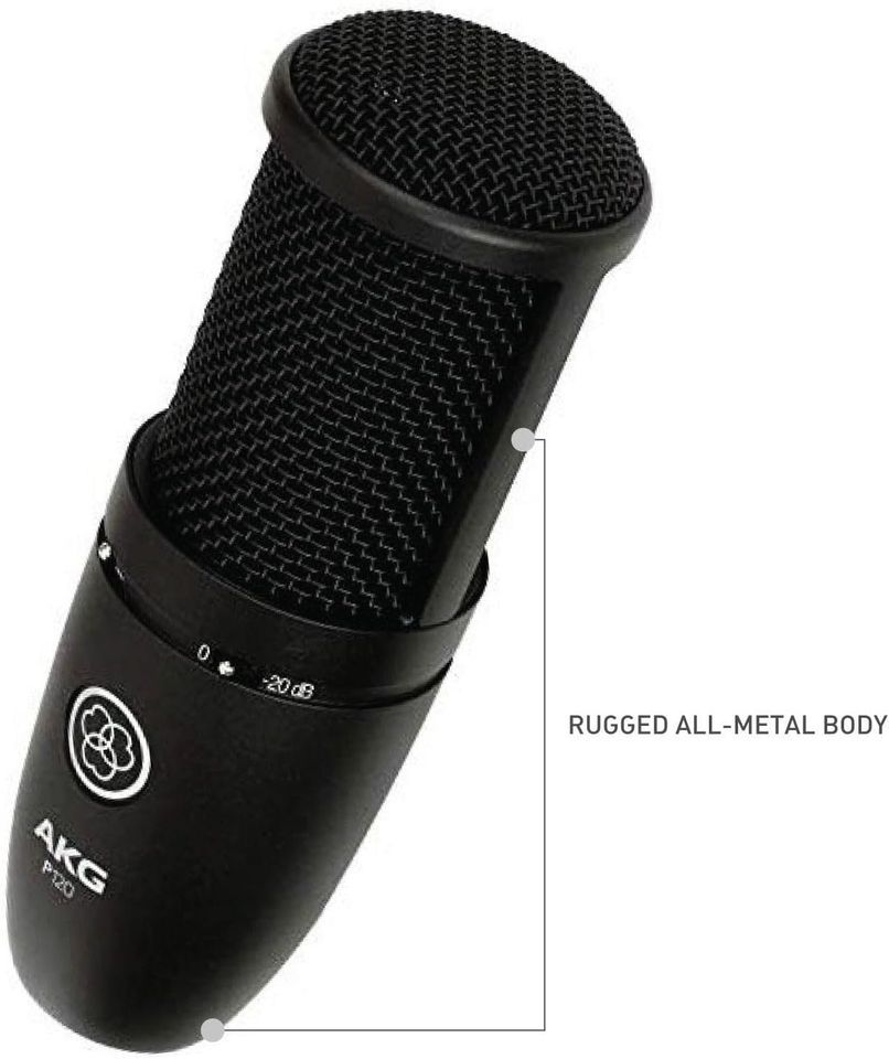 AKG P120 Cardioid Condenser Microphone (Black)