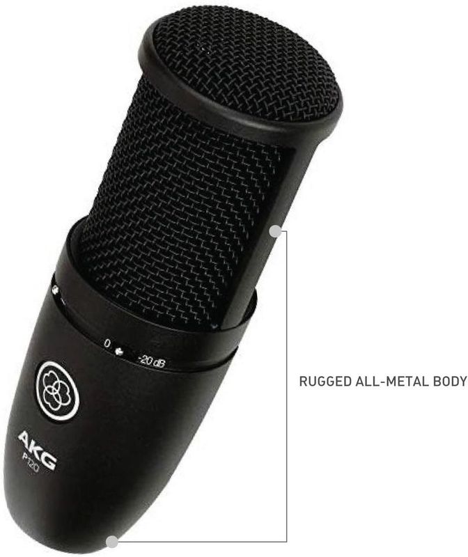 AKG P120 Cardioid Condenser Microphone (Black)