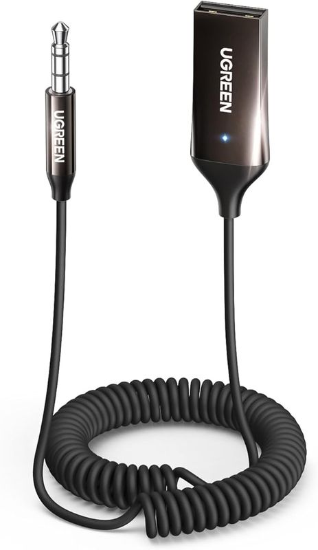 UGREEN Aux to Bluetooth 5.3 Adapter 3.5mm Bluetooth Receiver
