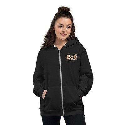 EoG Logo Beige Zipper Hoodie sweater