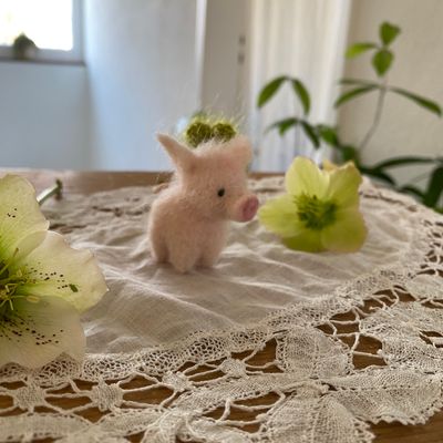 Kleeblatt mit Schweinchen