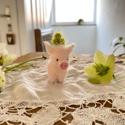 Kleeblatt mit Schweinchen