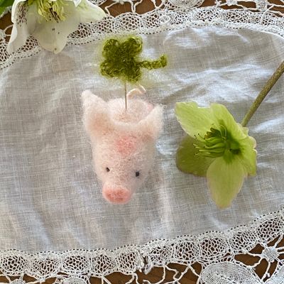 Kleeblatt mit Schweinchen