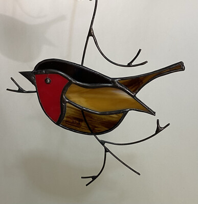 Stained Glass Robin
