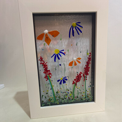 Box Framed Flower panel