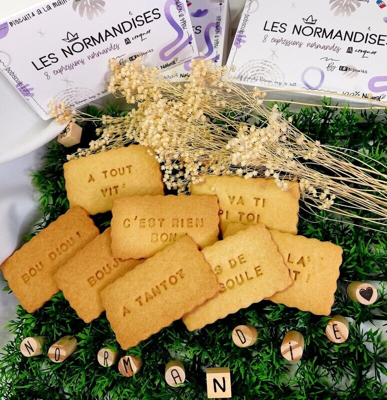 Biscuits message 'Les Normandises' Biscuits message 'Les Normandises'