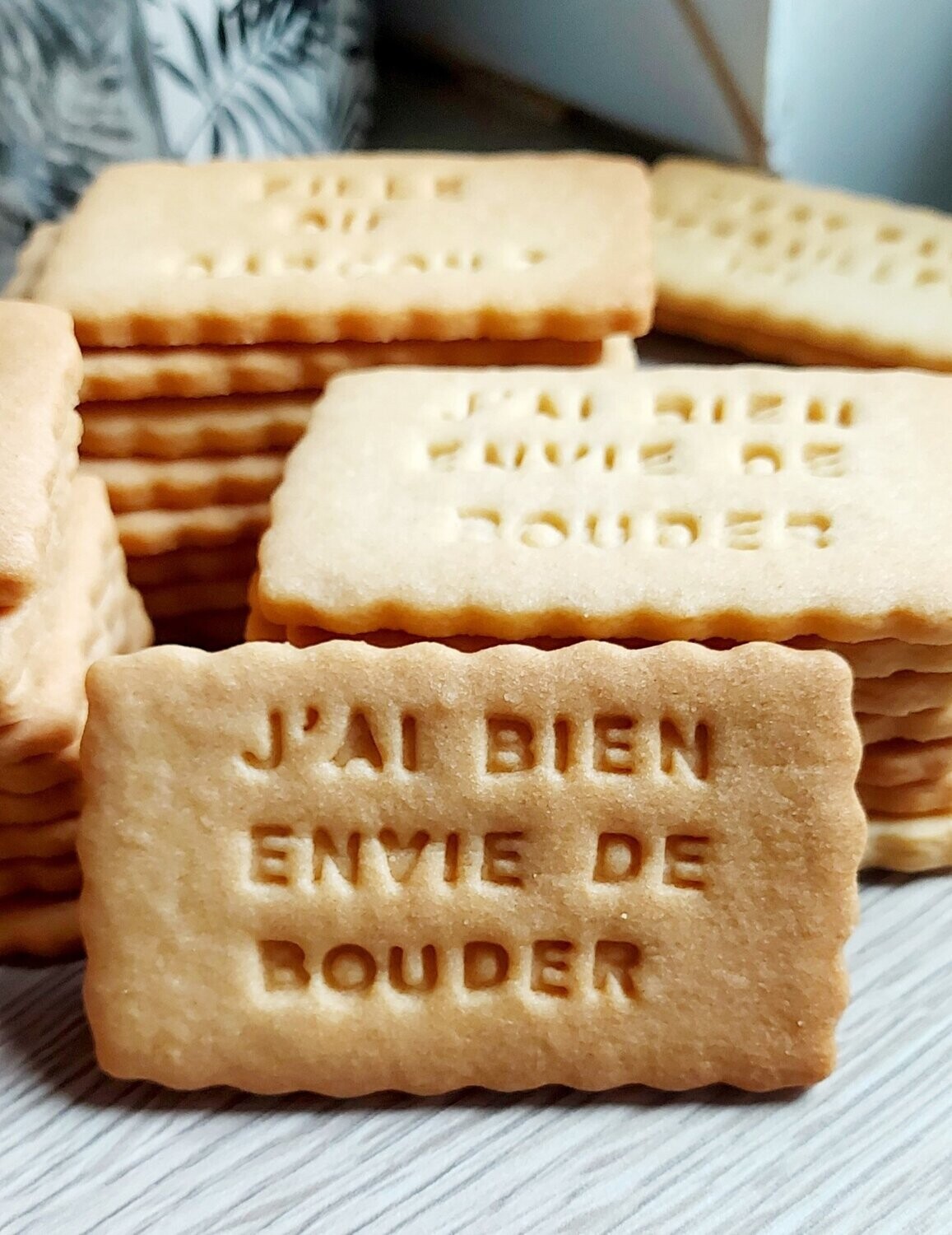 Biscuits personnalisés 'envie de bouder'