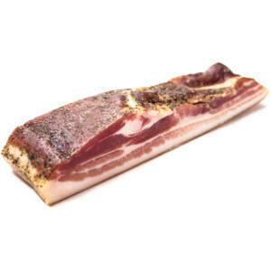 Pancetta, ongesneden, vacuüm verpakt per 250 gr
