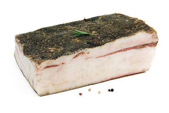 Lardo, ongesneden, vacuüm verpakt per 250 gr
