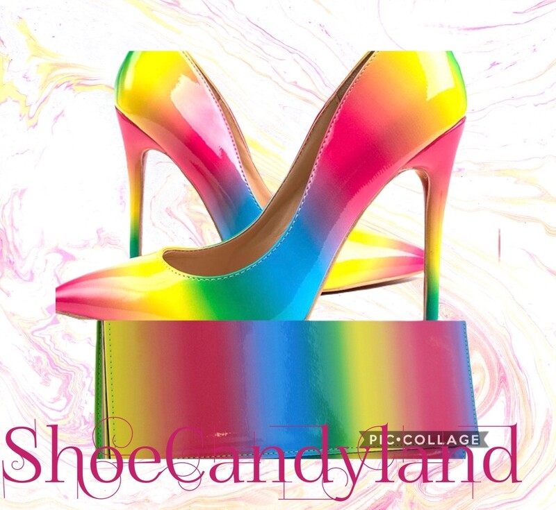 Rainbow heels 👠