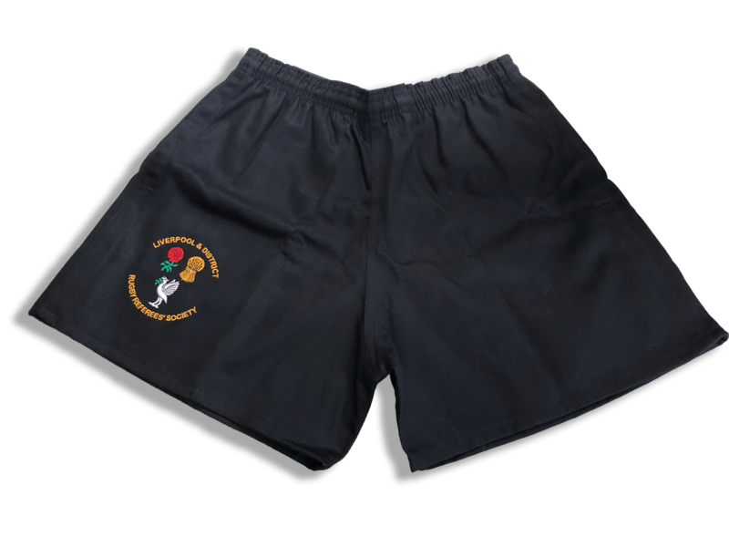 LDRS New Zealand style rugby shorts in black