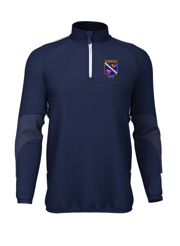 Adults Yarnbury RFC  1/4 ZIP Edge Pro Team Midlayer