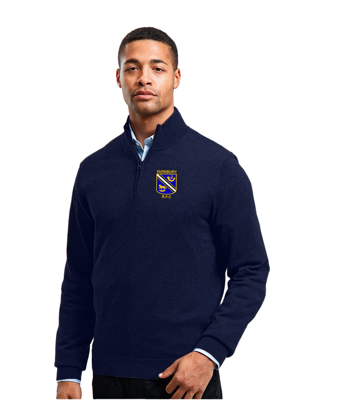 Adult Yarnbury RFC 1/4 Zip Knitted Sweater